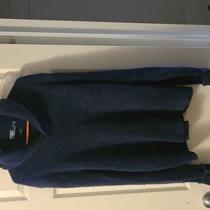 Blue XL 100% Silk Ralph Lauren sweater needs lint trimmer